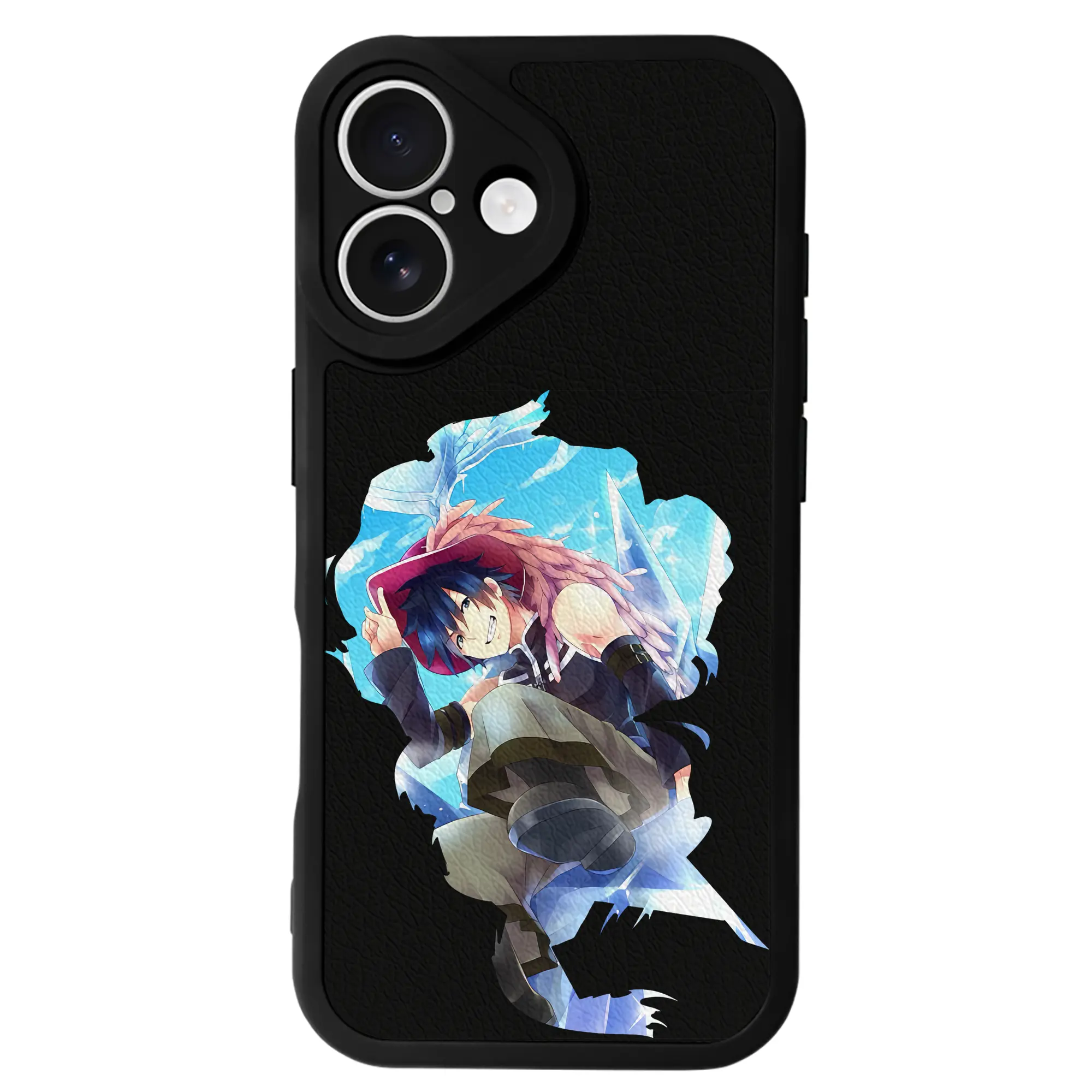 フェアリーテイル グッズ グレイ・フルバスター - IPhone 16シリーズ対応 ・ シリコンスマホケース ・ レザー調 ・ 高精度フィット ・ 耐衝撃 ・ ワイヤレス充電対応 ・ 精密カット